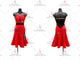 Black And Red hot sale rhythm dance dresses lady salsa dance competition gowns tassels LD-SG2387