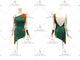 Green hot sale rhythm dance dresses affordable salsa dance competition skirts lace LD-SG2393