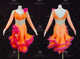 Orange And Red discount rhythm dance dresses personalize swing champion dresses sequin LD-SG2430