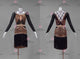 Animal And Black custom made rumba dancing costumes ladies rhythm dance costumes sequin LD-SG2211