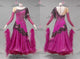 Purple classic Smooth dancing costumes lady ballroom dancesport gowns swarovski BD-SG4123