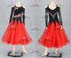 Black And Red sexy Smooth dancing costumes wedding Standard dancing dresses flower BD-SG4075