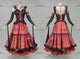 Black And Red classic Smooth dancing costumes discount Smooth dance competition dresses velvet BD-SG4121