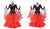 Female Ballroom Standard Dress For Sale Dance Costumes Black and Red BD-SG3874