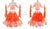 Female Ballroom Standard Dress For Sale Dance Gowns Orange and White BD-SG3886