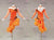 Female Black And Orange Latin Dancing Dress Latin Gown Jive Bolero Dance Costumes LD-SG2273