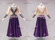Black And Purple cheap rumba dancing costumes casual latin stage skirts feather LD-SG2279