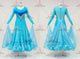 Blue short waltz dance gowns female homecoming champion dresses velvet BD-SG4217
