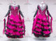 Black And Purple long waltz dance gowns brand new ballroom dancing costumes crystal BD-SG4232