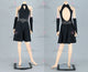 Black custom made rumba dancing costumes new collection latin champion dresses crystal LD-SG2174