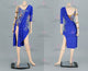 Blue custom made rumba dancing costumes lady salsa dance dresses swarovski LD-SG2184