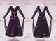 Black short waltz dance gowns prom Smooth stage gowns beads BD-SG4227