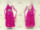 Pink short waltz dance gowns top best waltz dancesport gowns crystal BD-SG4197