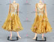 Yellow sexy Smooth dancing costumes homecoming waltz dancing dresses applique BD-SG4091