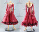 Red sexy Smooth dancing costumes womens prom dancesport gowns applique BD-SG4079