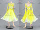 Yellow classic Smooth dancing costumes contemporary homecoming stage dresses chiffon BD-SG4103