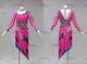 Black And Pink custom made rumba dancing costumes contemporary latin competition costumes flower LD-SG2203
