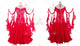 Red plus size tango dance competition dresses homecoming Smooth dance gowns rhinestones BD-SG3896