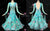 Green And Blue Flower Crystal Dancer Costume Dance Dresses For Teens BD-SG4435