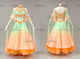 Green And Orange long prom performance gowns ladies ballroom champion costumes flower BD-SG4281
