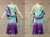 Green And Purple School Dance Dresses Costumes For Dance Ballroom Wear BD-SG4380