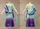 Green And Purple newest prom performance gowns custom made ballroom dancing dresses applique BD-SG4380