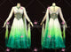 Green And White latest homecoming dance team gowns tailor made Standard dance team dresses crystal BD-SG4452
