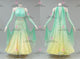 Green And Yellow fashion prom performance gowns luxurious ballroom champion dresses satin BD-SG4294