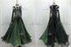 Green luxurious prom dancing dresses tassels tango champion gowns manufacturer BD-SG3598