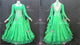 Green new collection homecoming dance team gowns stoned Standard dancing gowns rhinestones BD-SG4594