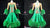 Green Custom Made Viennese Waltz Dance Dresses For Middle Schoolers Ballroom Dancing Dresses BD-SG4587