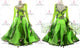 Green contemporary Smooth dancing costumes sparkling Smooth competition gowns lace BD-SG4007