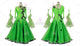 Green big size tango dance competition dresses latest ballroom competition costumes lace BD-SG3913