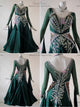 Green beautiful waltz performance gowns cocktail Smooth stage gowns store BD-SG3760