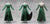 Green Flower Harmony Latin Dance Outfits Rumba Clothing LD-SG2307