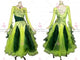 Green plus size tango dance competition dresses beautiful ballroom stage costumes swarovski BD-SG3836