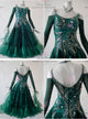 Green beautiful waltz performance gowns top best Smooth dance team dresses promotion BD-SG3722