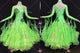 Green new collection waltz dance competition dresses ladies ballroom dance team gowns feather BD-SG4614