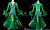 Green Hand-Tailored Waltz Dance Costumes Competition Dresses For A Winter Dance BD-SG4598
