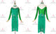 Green discount rhythm dance dresses inexpensive latin dance team costumes fringe LD-SG2355