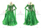 Green brand new waltz performance gowns stoned Smooth dance costumes rhinestones BD-SG3801