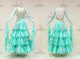 Green short waltz dance gowns popular waltz champion dresses beads BD-SG4191