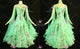 Green inexpensive waltz dance competition dresses casual Standard dance gowns sequin BD-SG4628