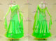 Green classic waltz dance gowns juvenile tango dancing dresses chiffon BD-SG4152