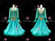 Green new style homecoming dance team gowns professional ballroom stage gowns chiffon BD-SG4539