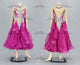 Purple sexy Smooth dancing costumes made to order ballroom competition costumes lace BD-SG4066