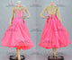 Pink sexy Smooth dancing costumes plus size homecoming dance gowns feather BD-SG4034