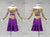 Harmony Green And Purple Chiffon Latin Dance Clothes Chacha Dancing Costumes LD-SG2200