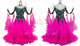 Black And Purple plus size tango dance competition dresses professional Smooth dance team dresses chiffon BD-SG3876