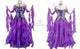 Purple plus size tango dance competition dresses elegant homecoming dance dresses satin BD-SG3852
